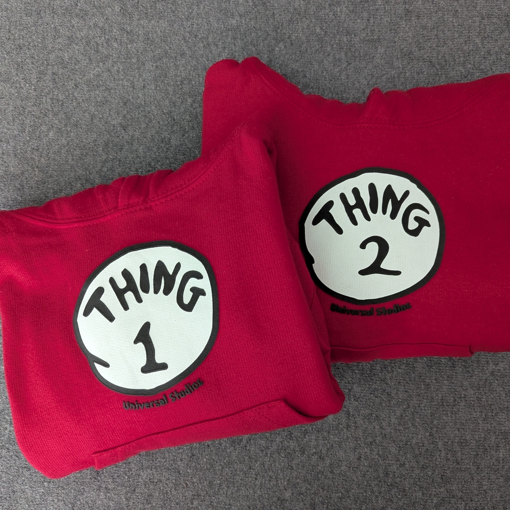 Thing 1 and Thing 2 Hooded Sweatshirts
